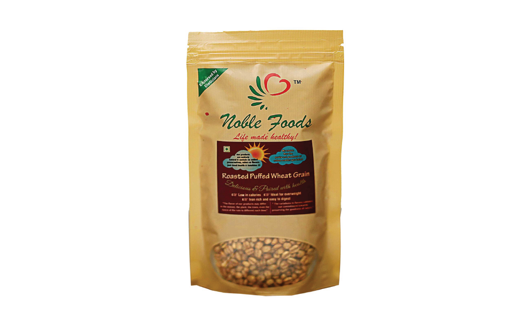 Noble Foods Roasted Puffed Wheat Grain    Pack  180 grams